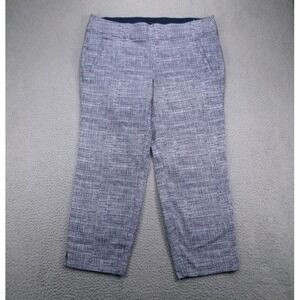 LANE BRYANT Pants Size 20R  The Allie‎ Ankle Signature Fit Blue and White